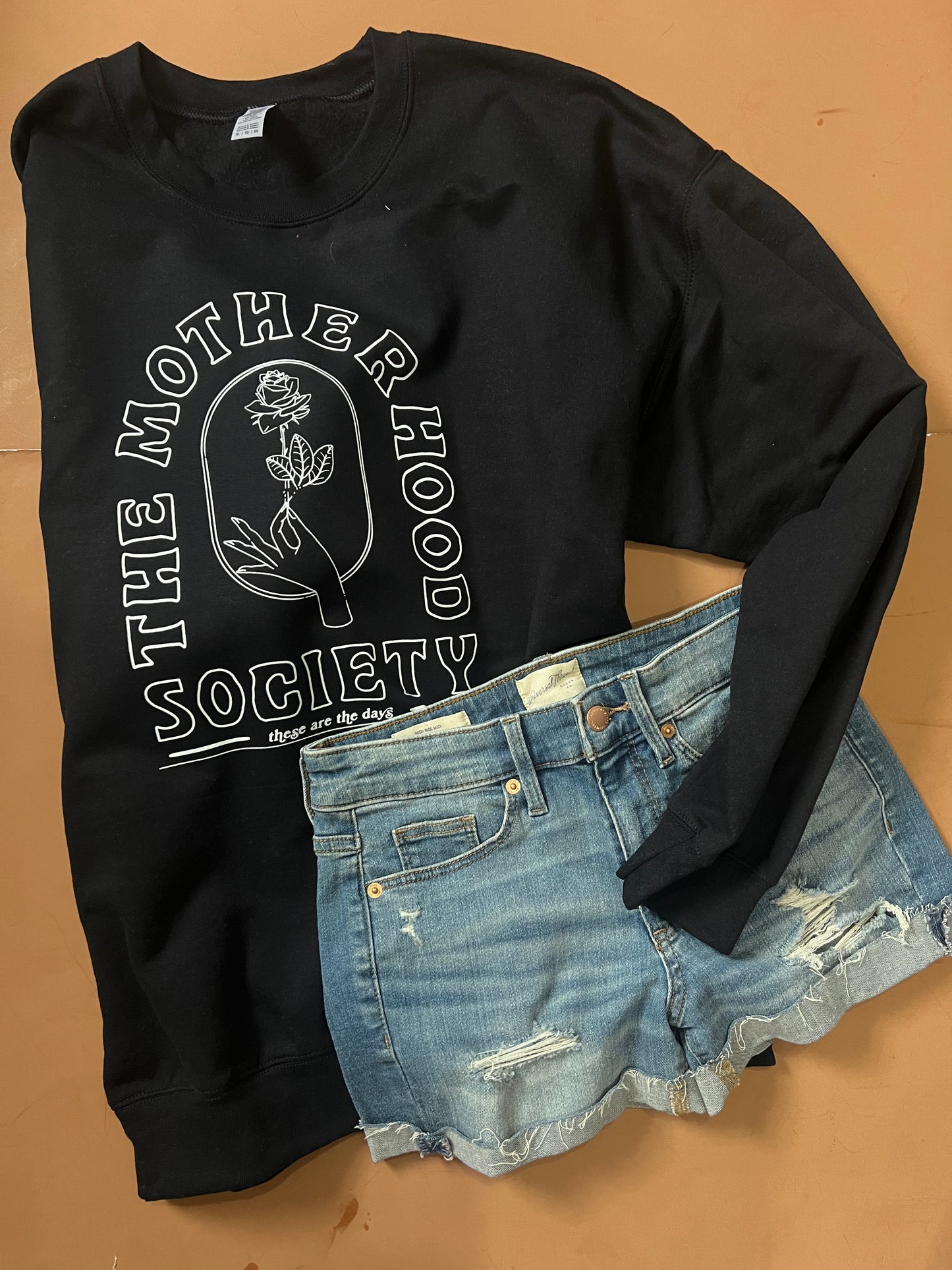 The Motherhood Society - black sweatshirt