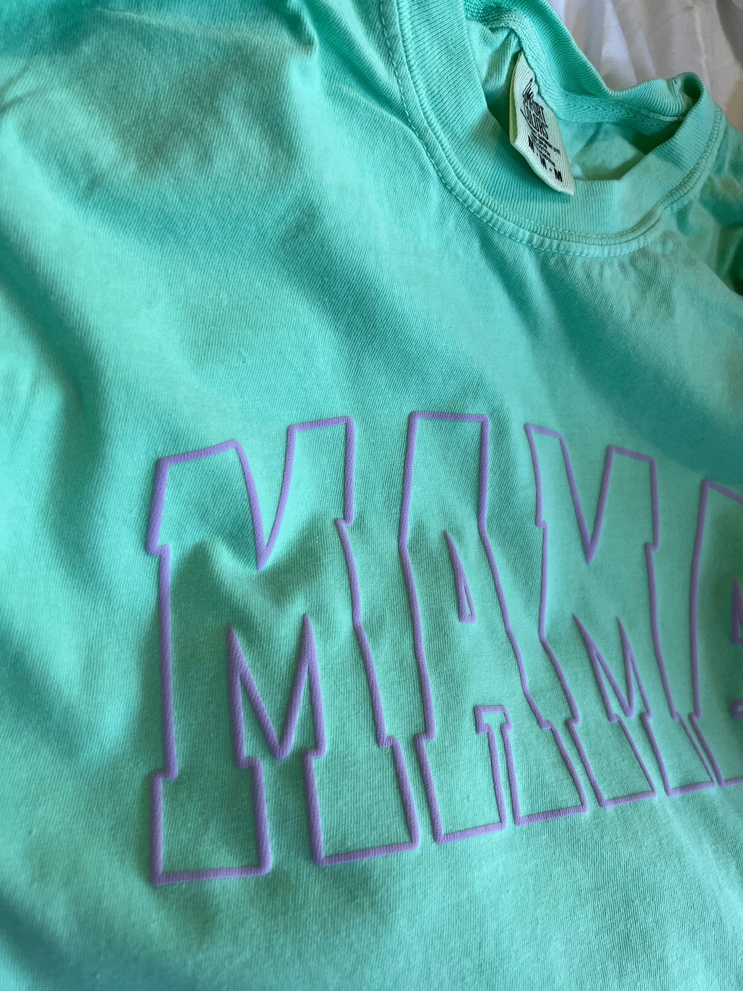 MAMA - LAVENDER + TEAL puff (comfort colors)