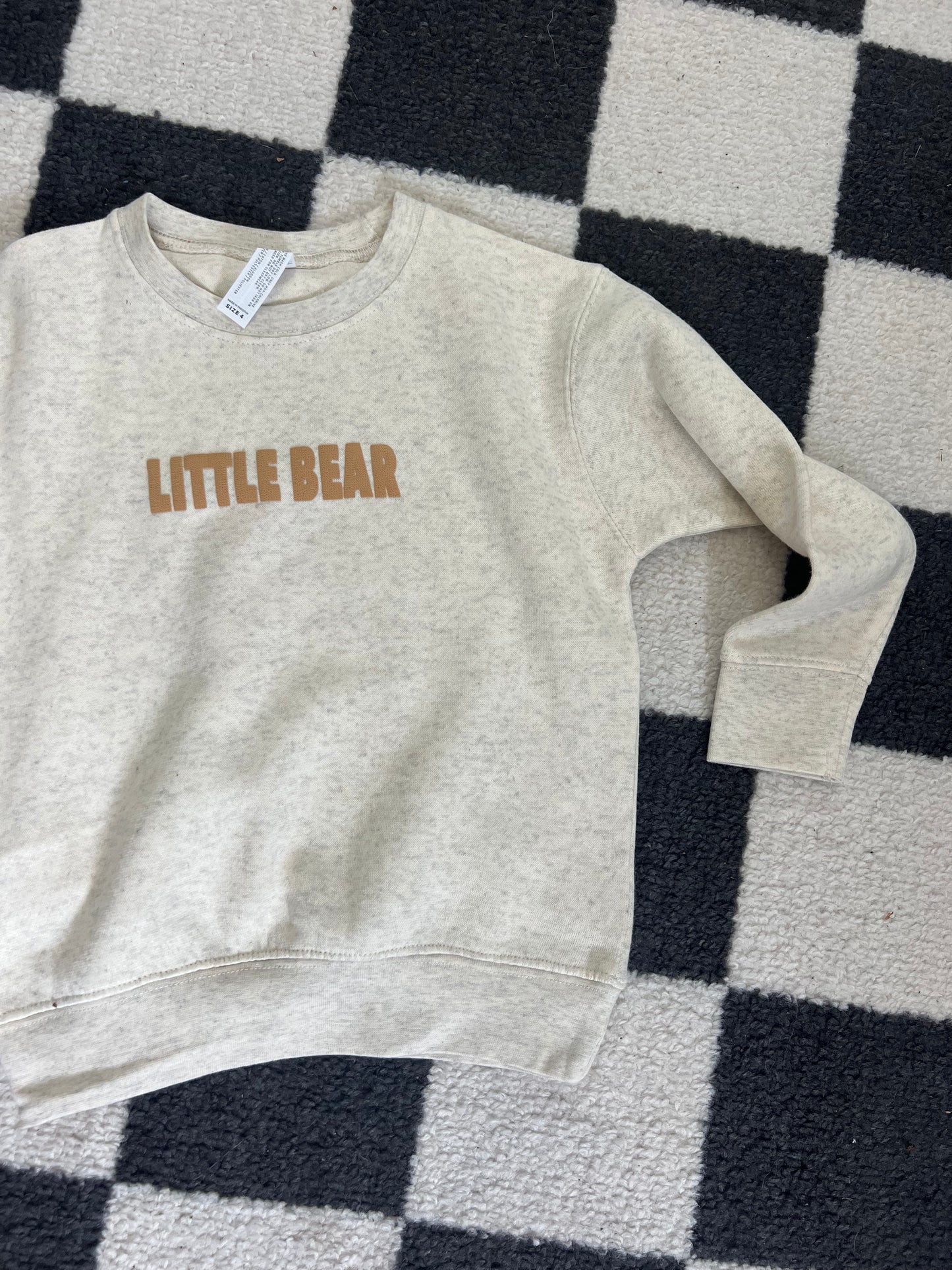 LITTLE BEAR - Cream Puff Print Sweatshirt