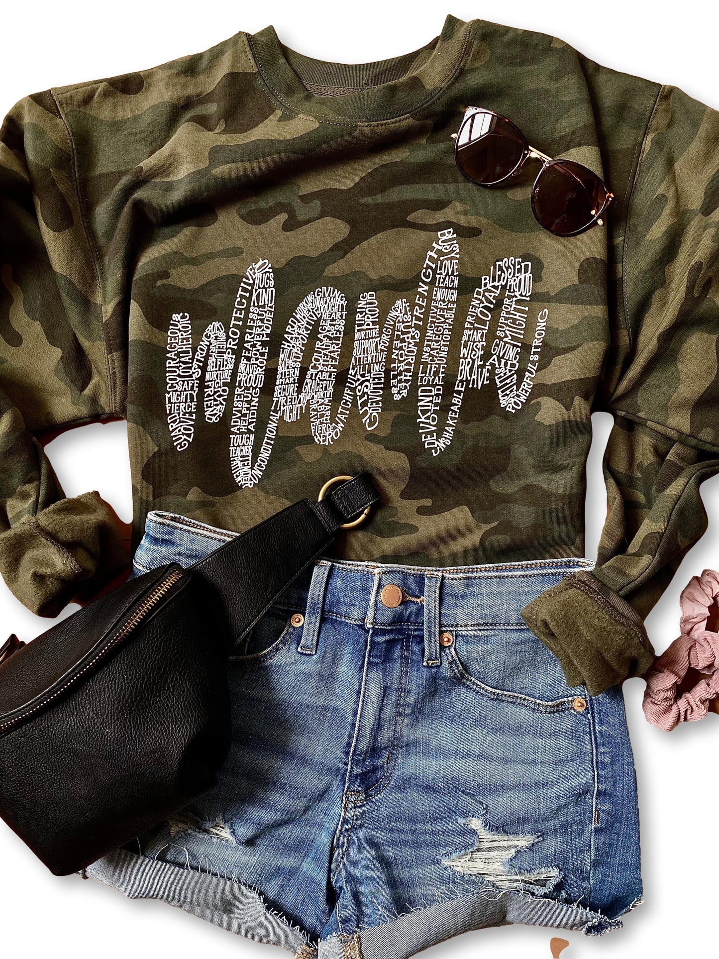 About a Mama - Camo sweatshirt