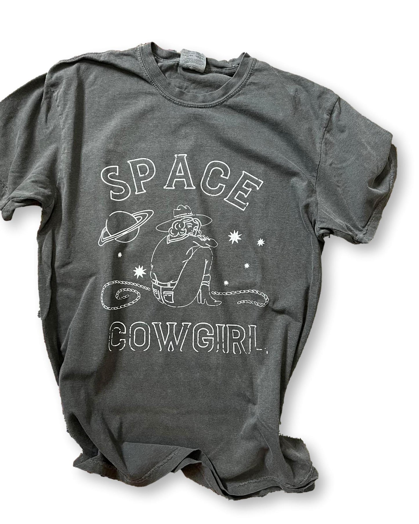 SPACE COWGIRL - Comfort Colors - pepper