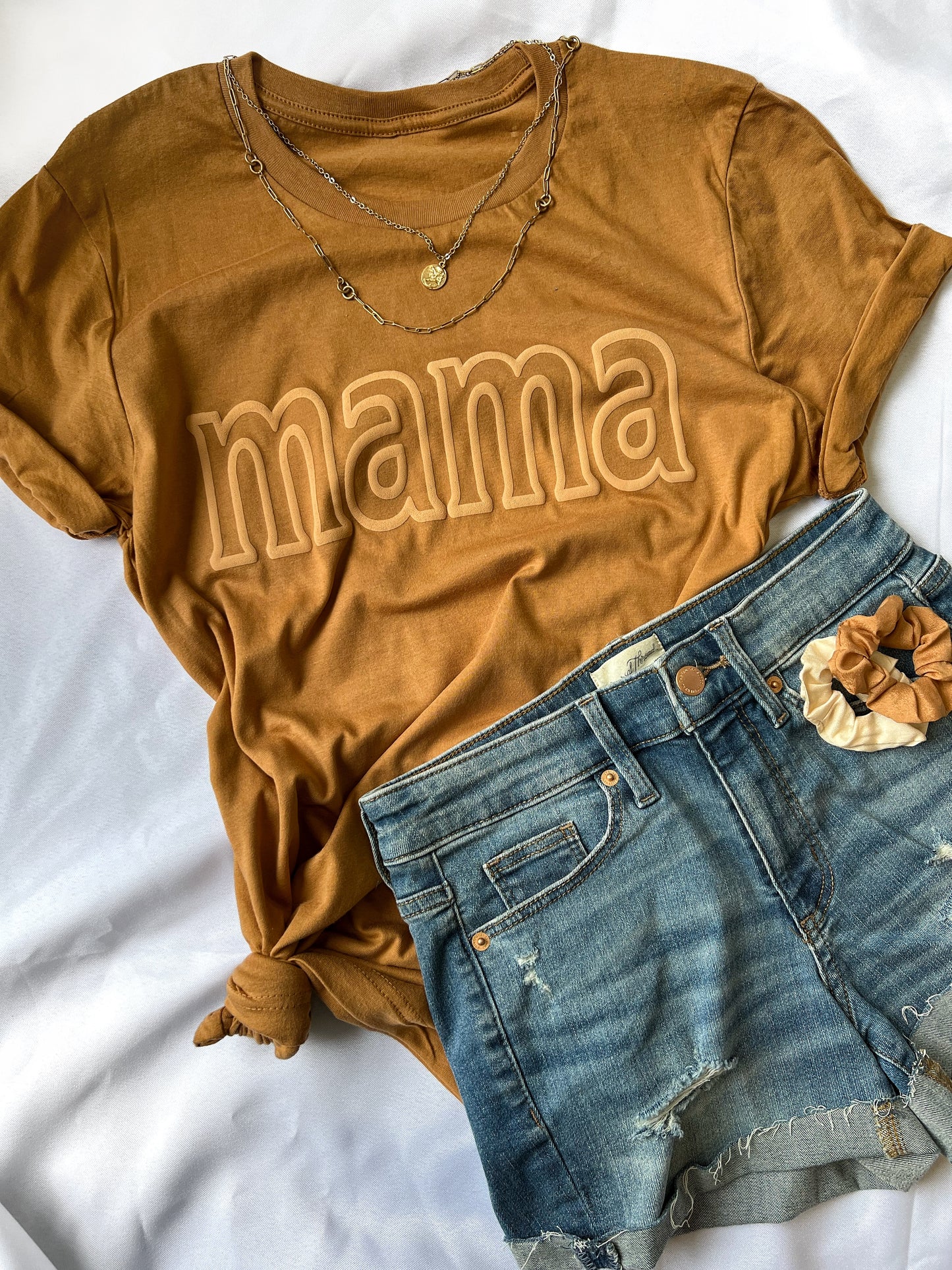 MAMA - puff outline - caramel