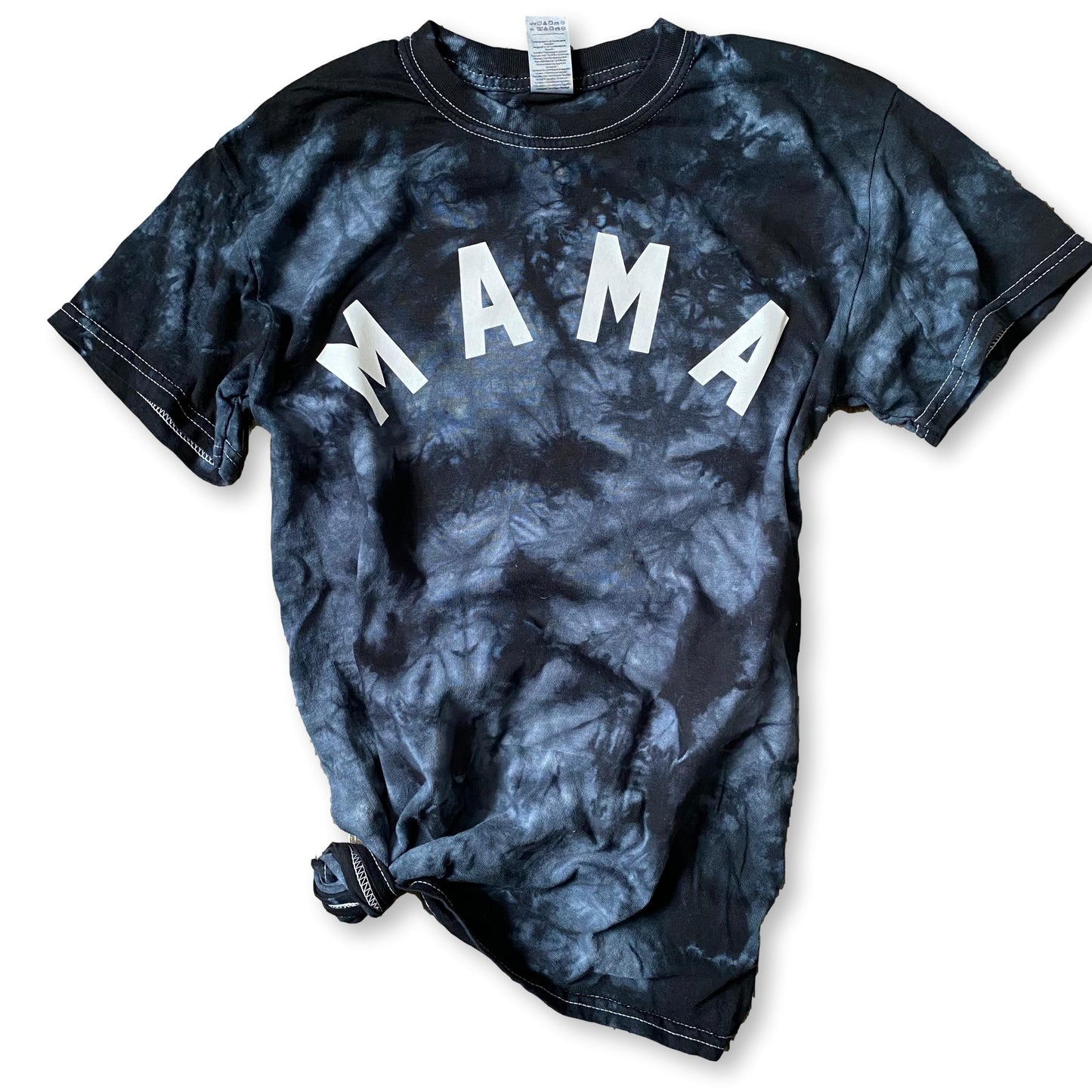 MAMA - black tie dye tee