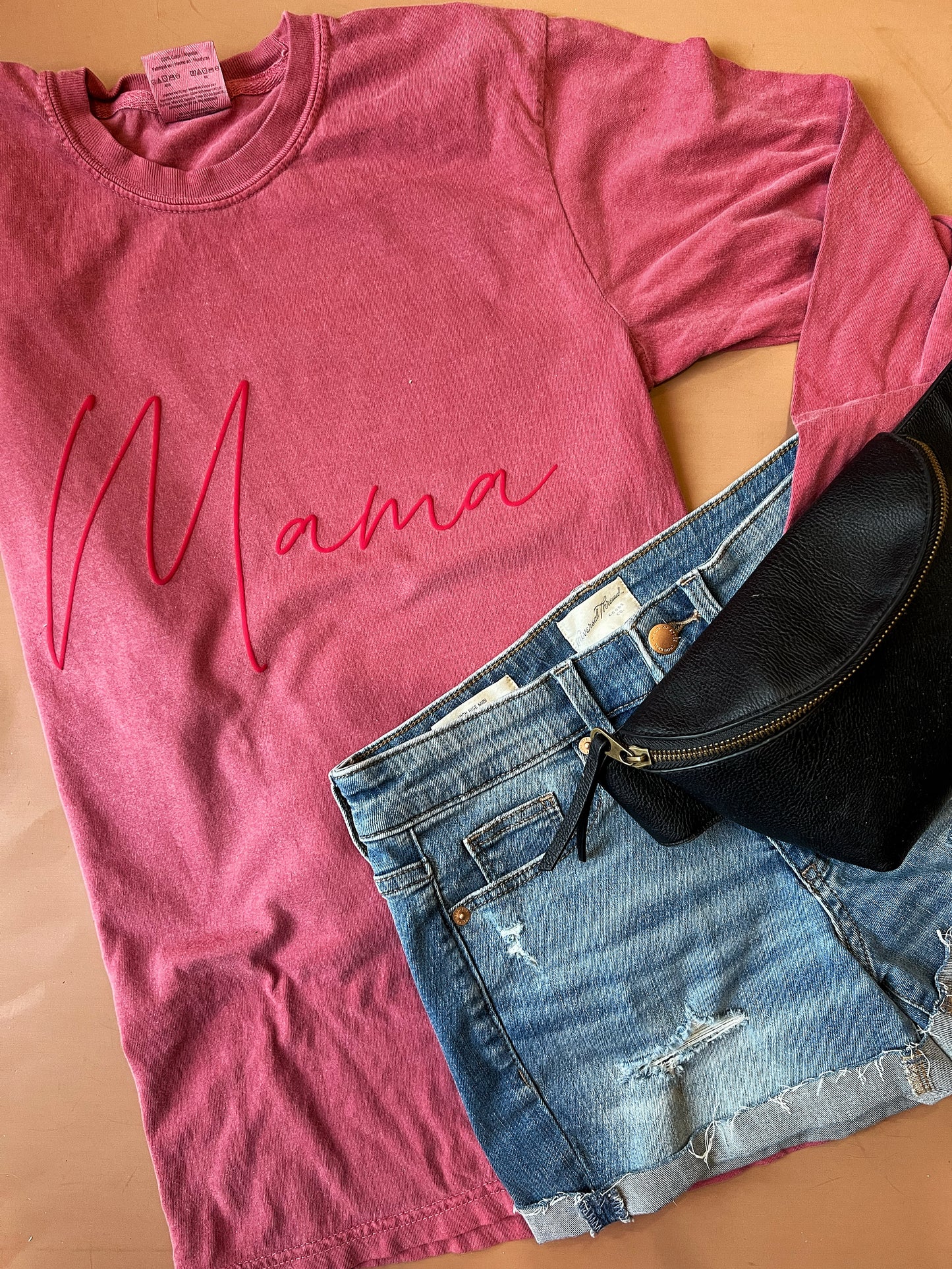 MAMA - PUFF - Comfort Colors - CRIMSON