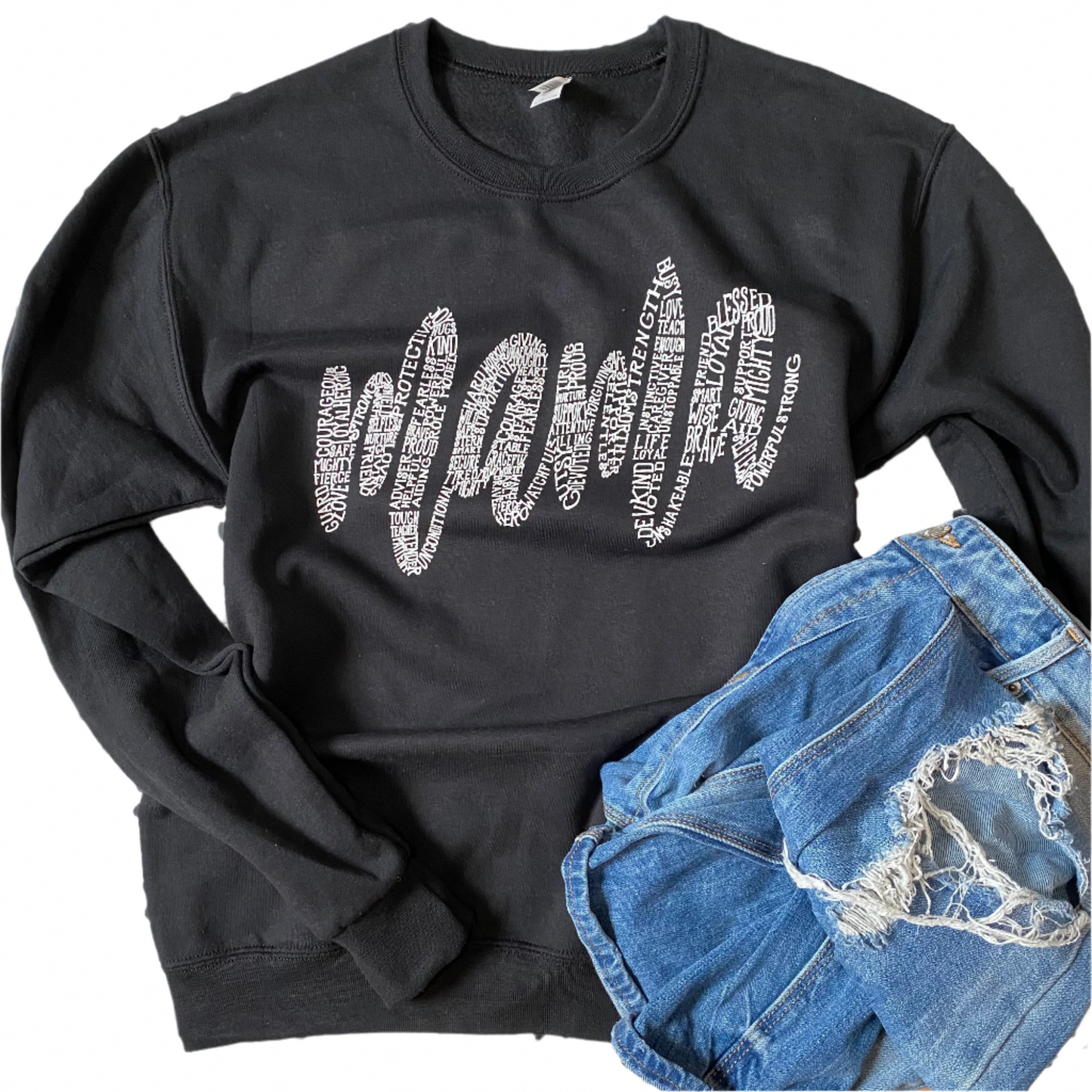 About A Mama - Black sweatshirt