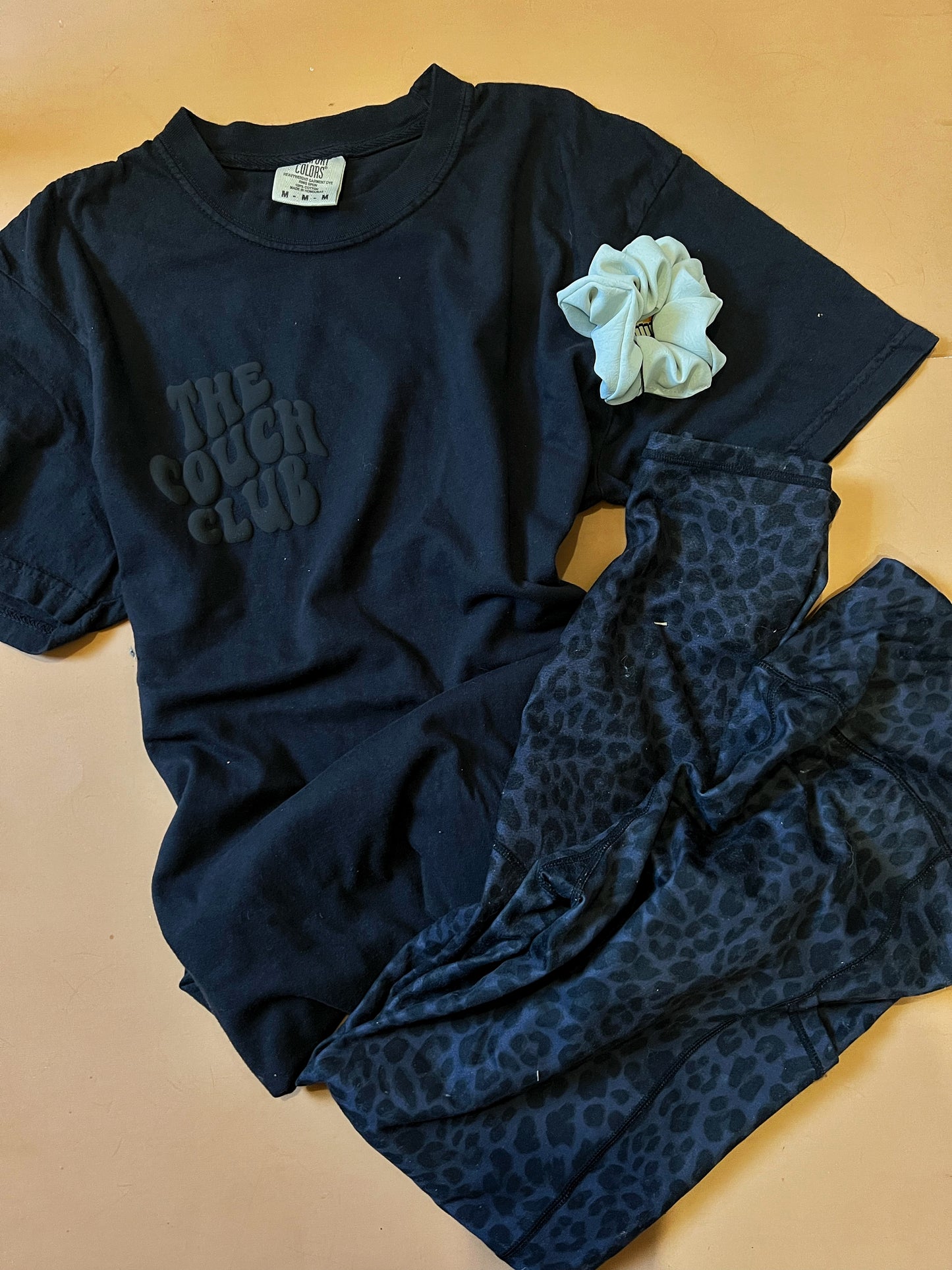 Couch Club - Comfort Colors - black puff print