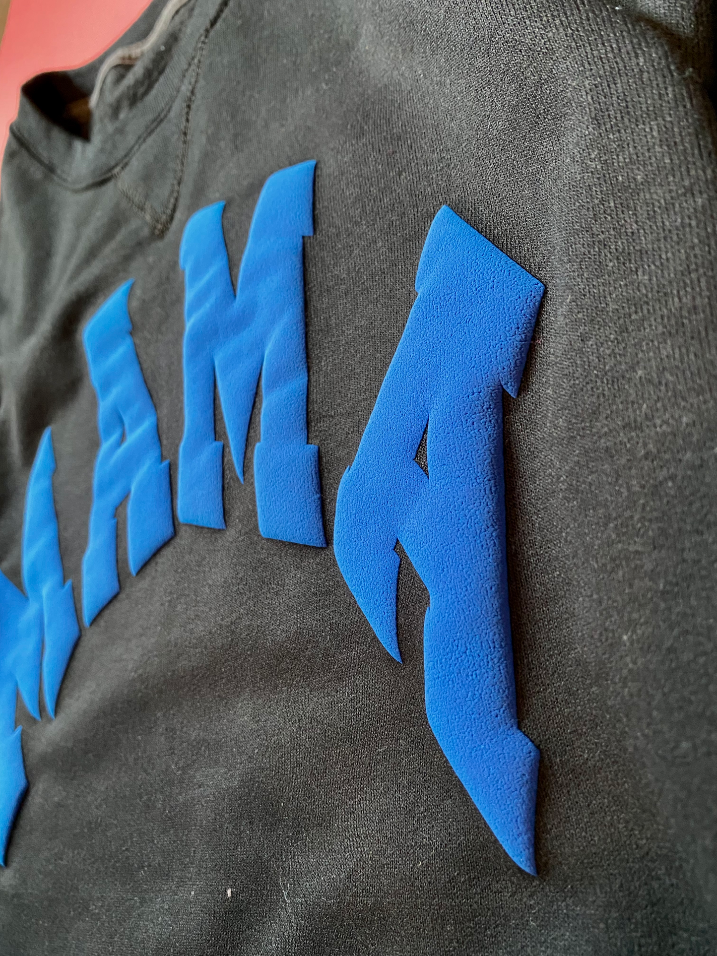 MAMA Puff - Black sweatshirt - ROYAL