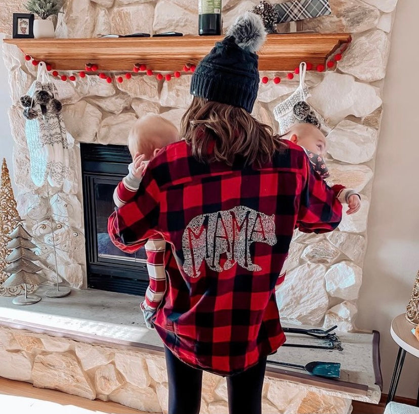What's In A Mama Bear - Plaid Flannel