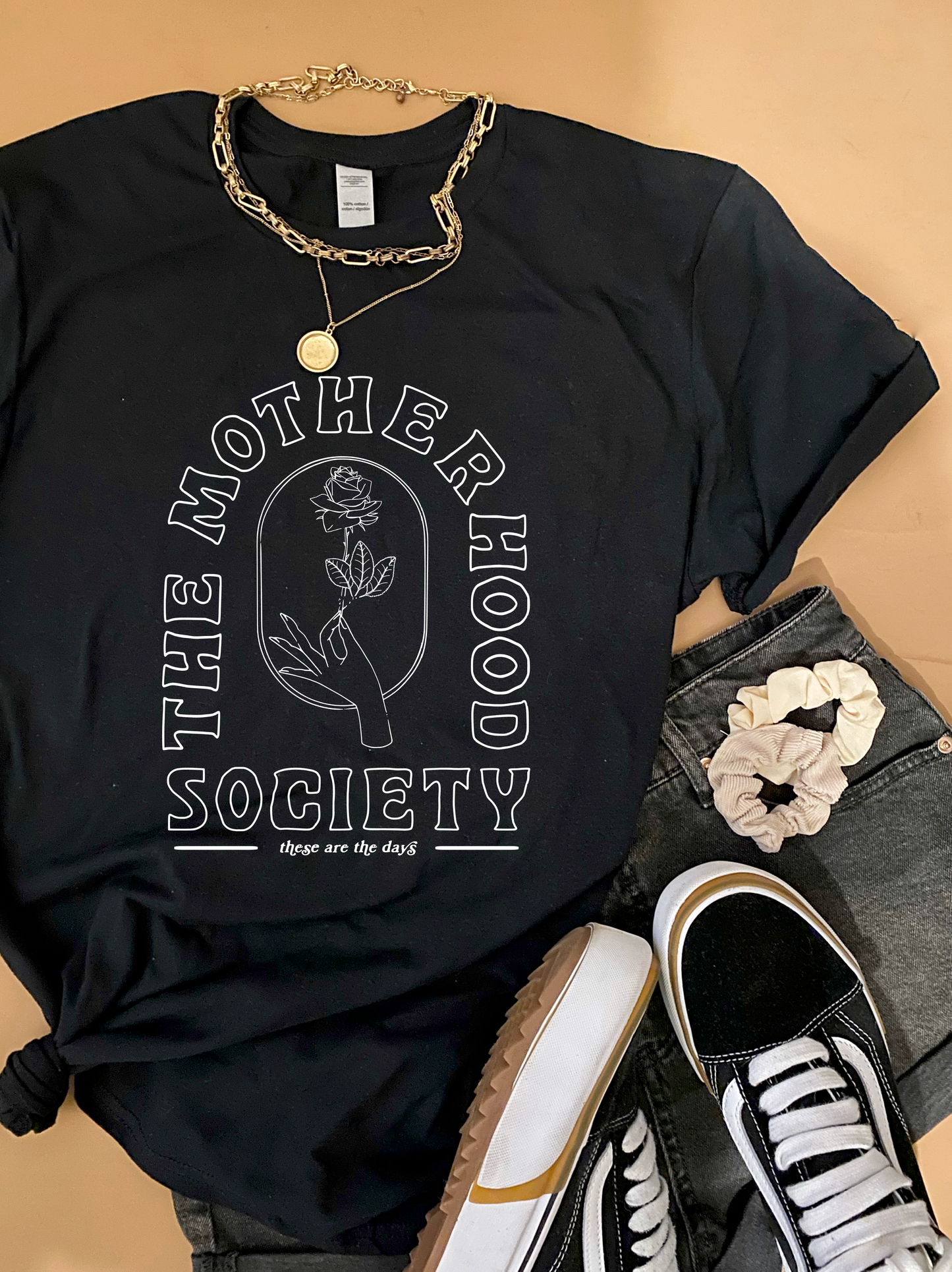 The Motherhood Society - Black tee