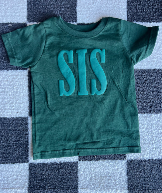 SIS - Forest green puff tee