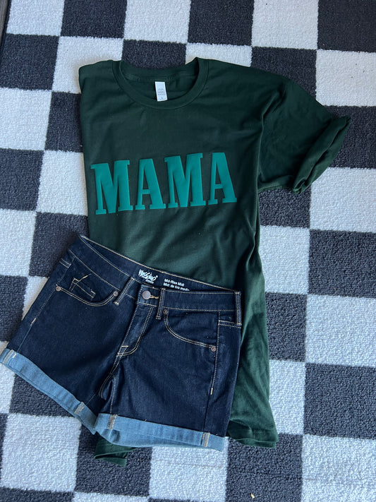 MAMA - forest puff tee