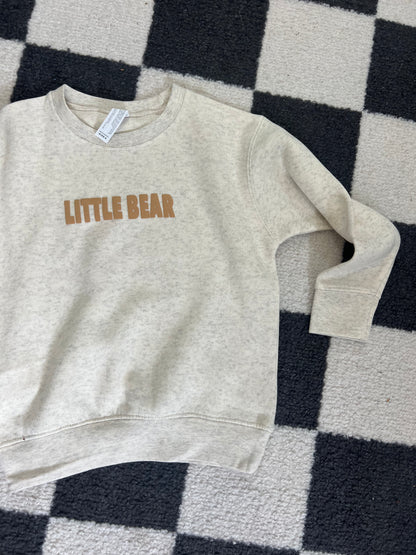 MAMA BEAR + LITTLE BEAR - Cream Puff Print Sweatshirts