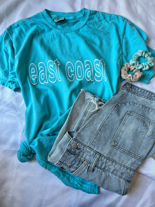 EAST COAST - Puff Turquoise Comfort Colors