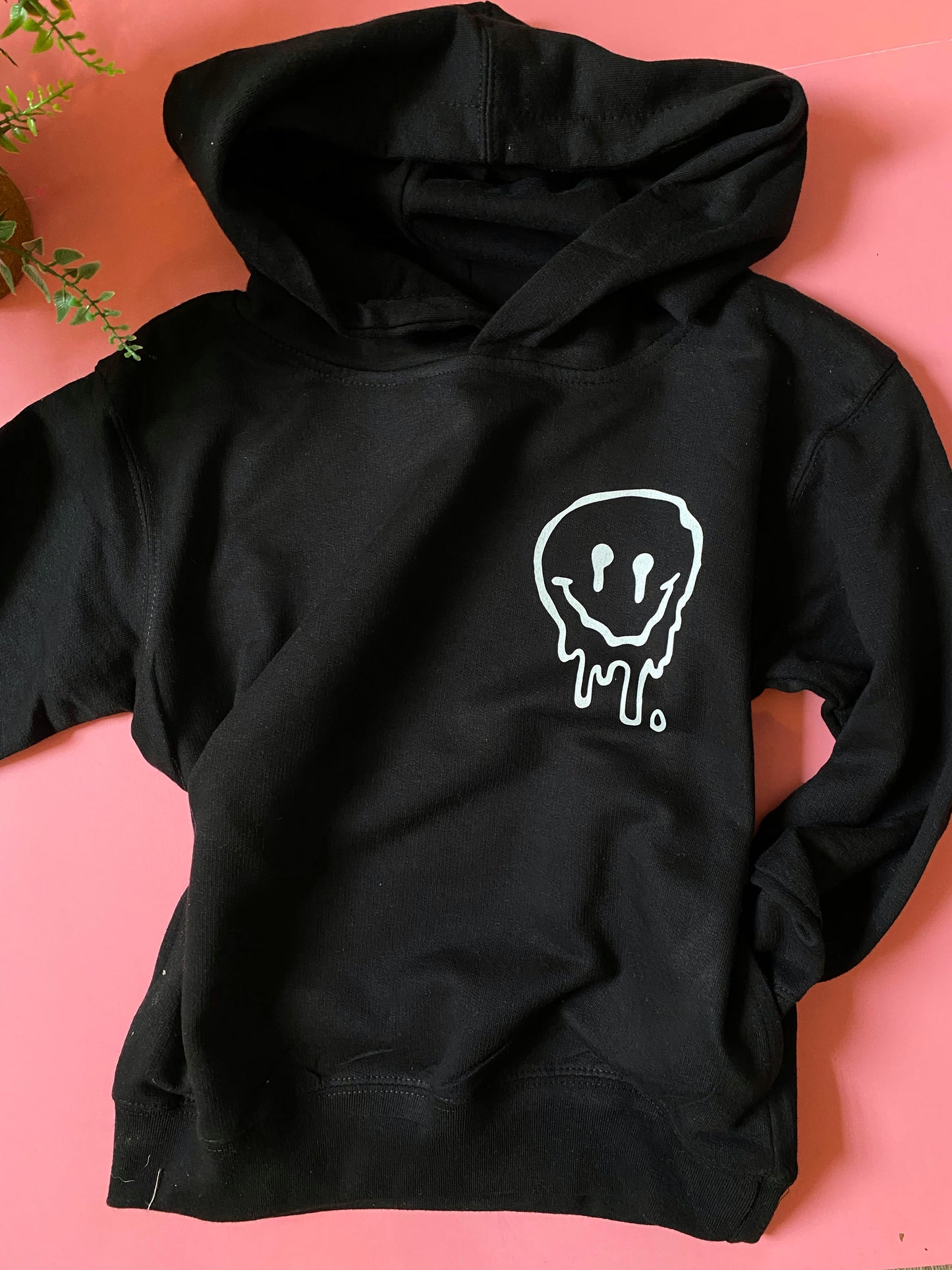 Checkered smiley - Kiddo hoodie