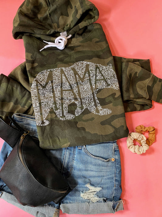 What's In A Mama Camo Hoodie