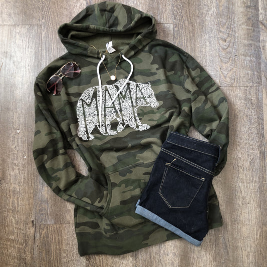 What's In A Mama Bear Camo Hoodie